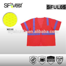 2015 high visibility reflective security vest with ANSI/ISEA 107-2010 certificate